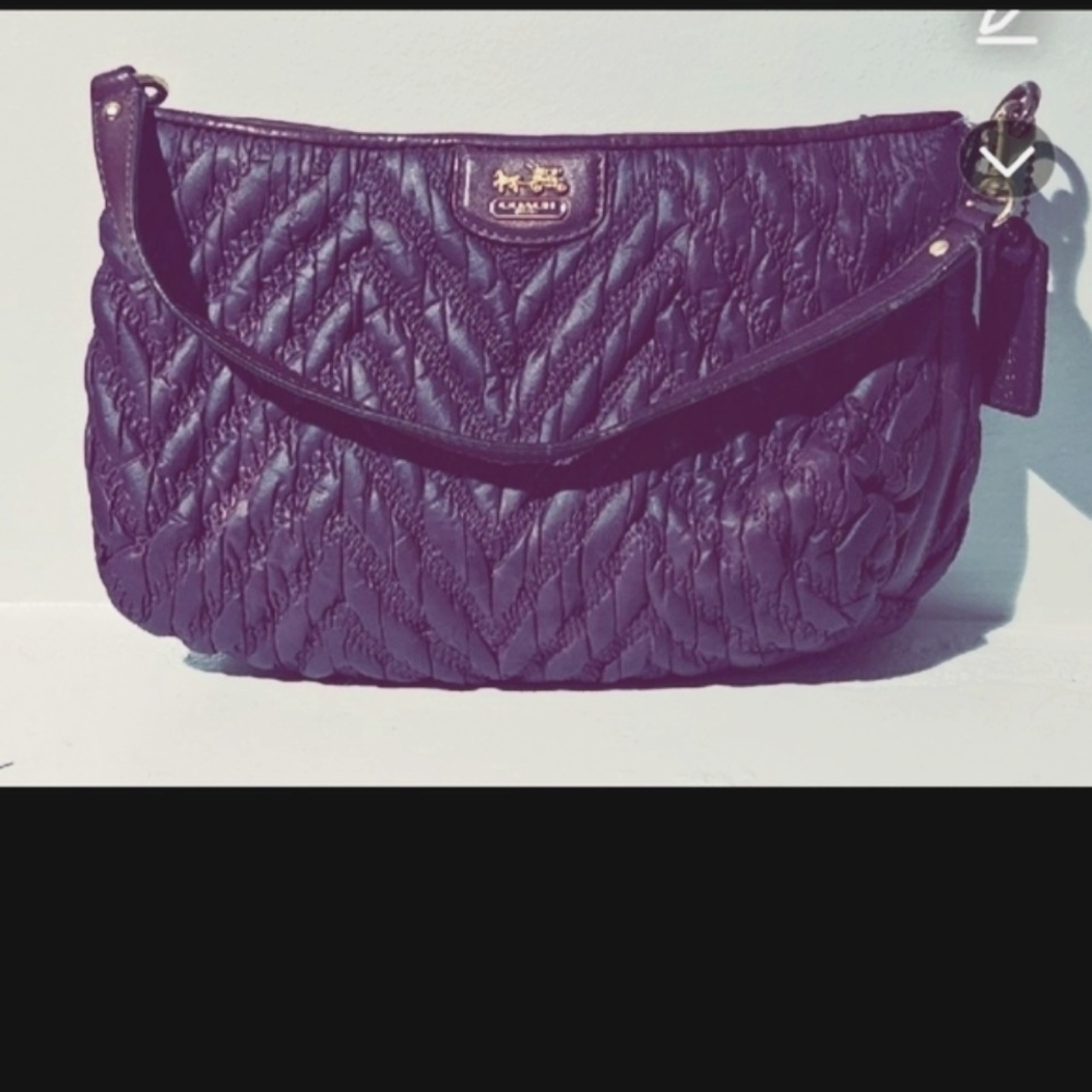 Coach Purple Quilted Women's Bag